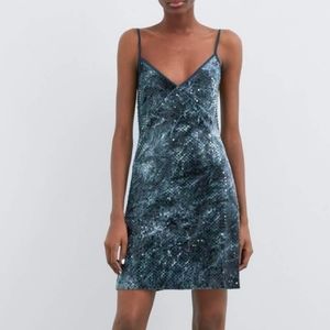 Zara Tie Dye Sequin Dress